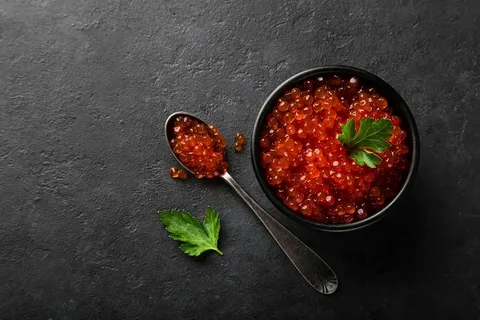 تصویر 1 از خاویار سرخ رنگ طبیعی جلوه بشقاب